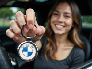 BMW Custom Keychains Steel Glossy Edition